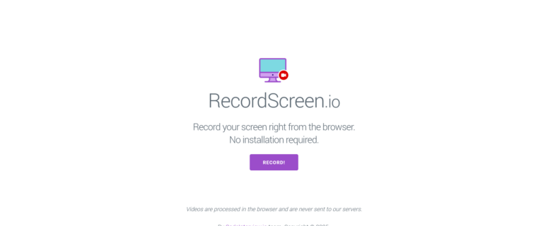 RecordScreen.io, grabar la pantalla sin instalar nada.
